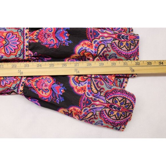 Anthropologie Women's Tiered Mix Print Mini Dress Multi Color Sz 4 - Picture 8 of 13